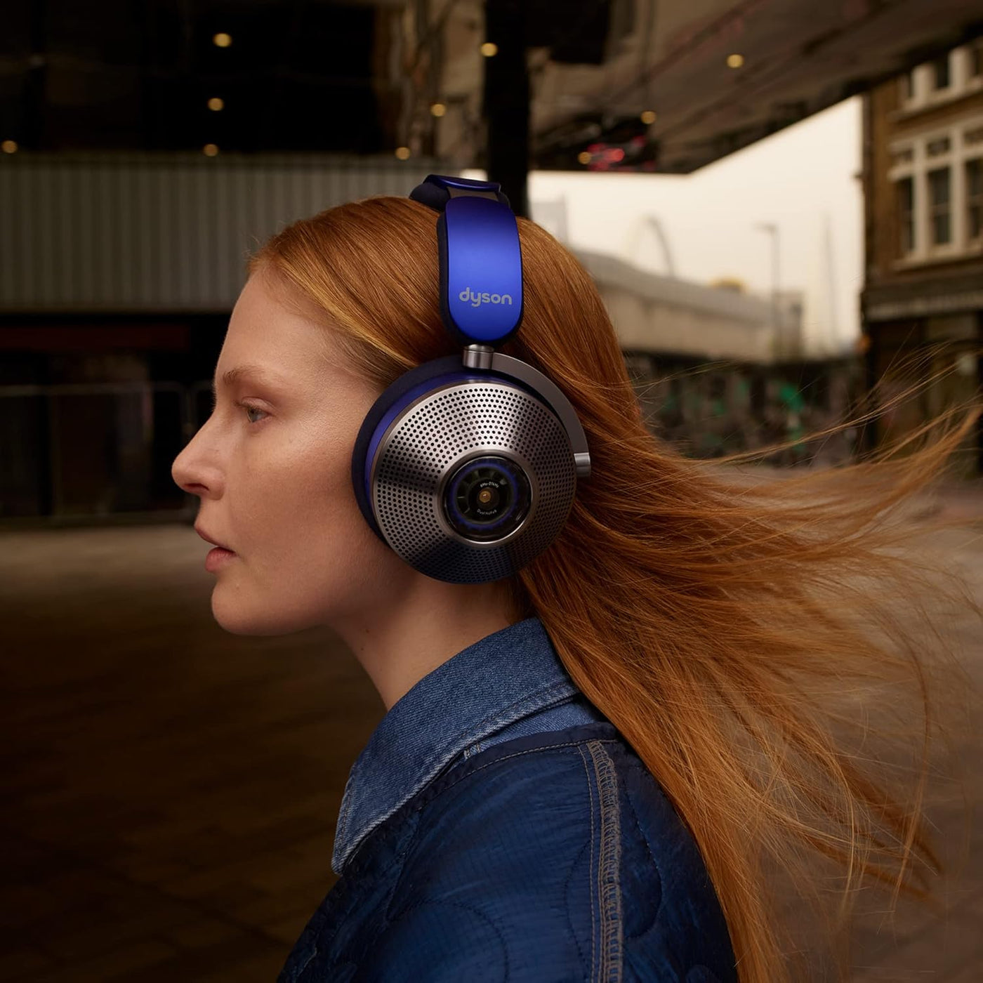 Dyson Zone Ultra Blue Over-Ear Bluetooth Headphones
