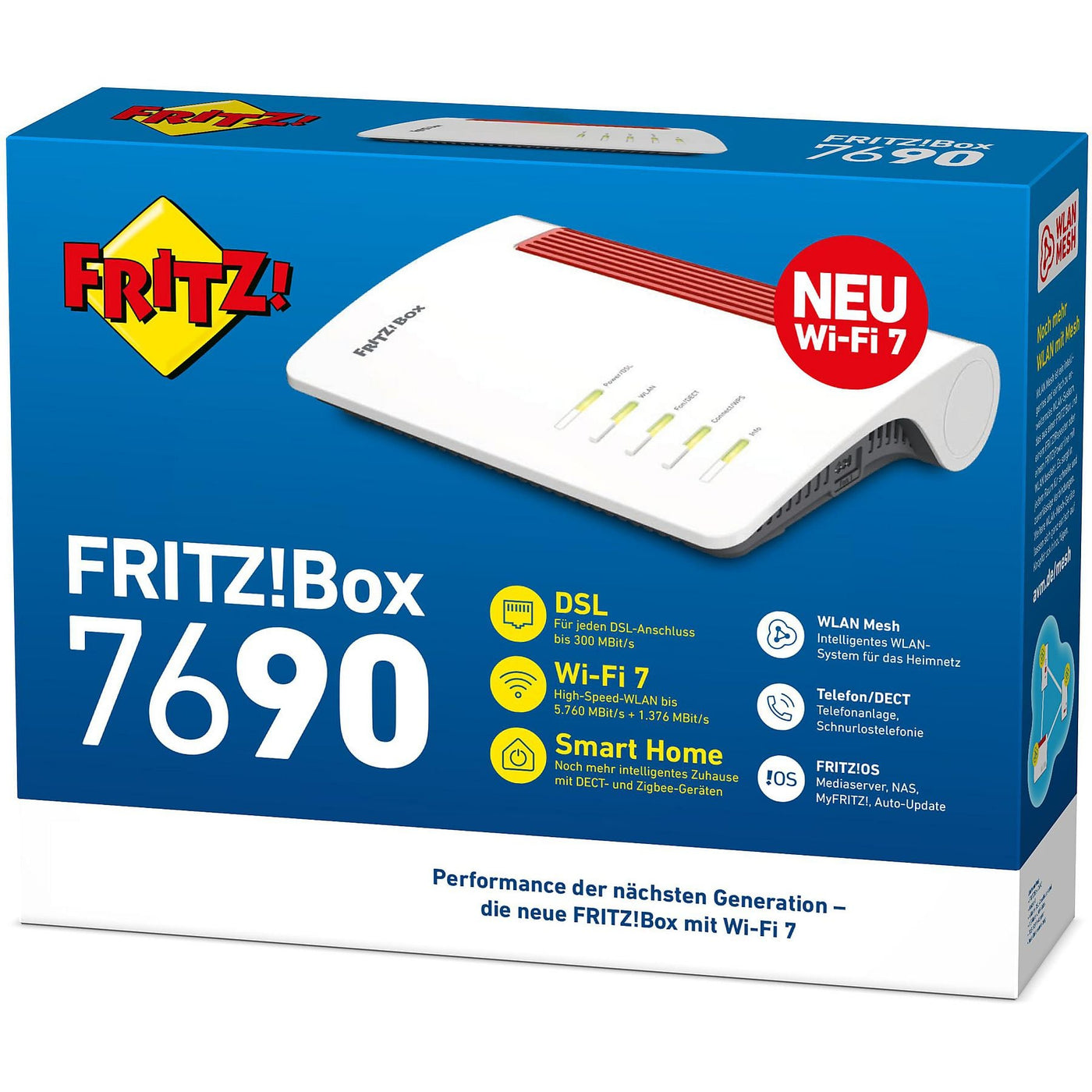 AVM FRITZ!Box 7690 Wi-Fi 7 VDSL WLAN Mesh Router