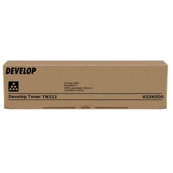Develop Toner A33K0D0 TN322 Schwarz ca. 24.000 Seiten