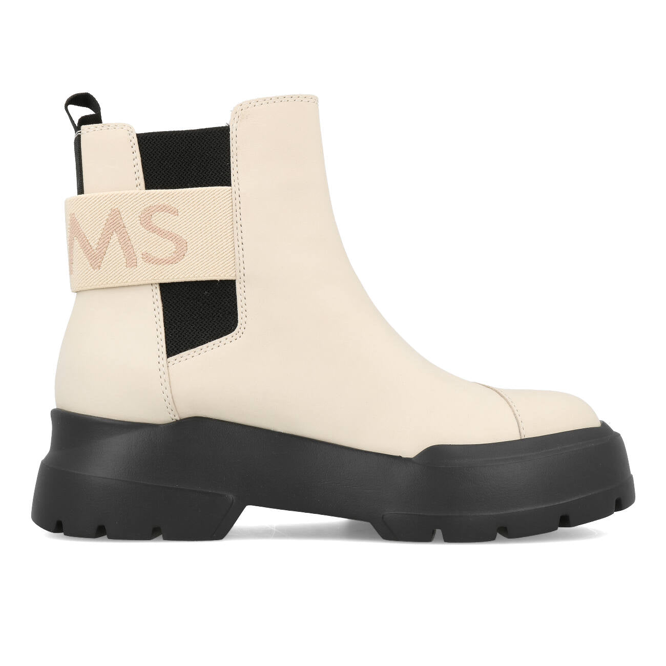 Toms Womens Alpargata Combat Chelsea Boots Damen Beige Leather