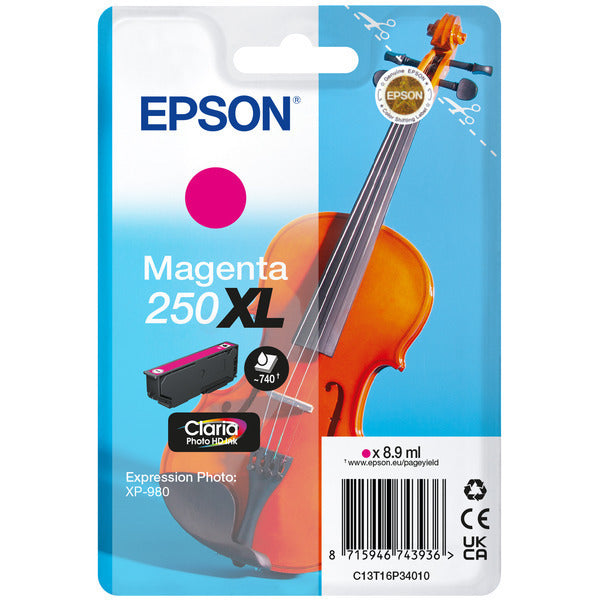 Epson Tinte C13T16P34010, 250XL, ca. 740 Seiten