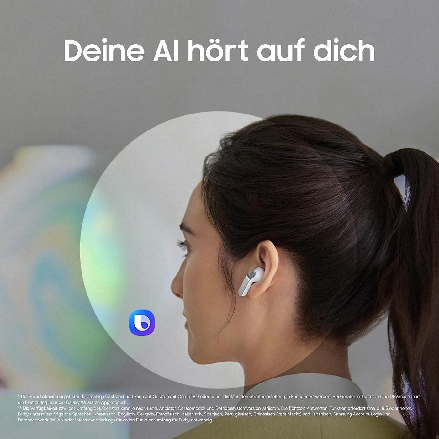 Samsung Galaxy Buds4 black Bluetooth headphones