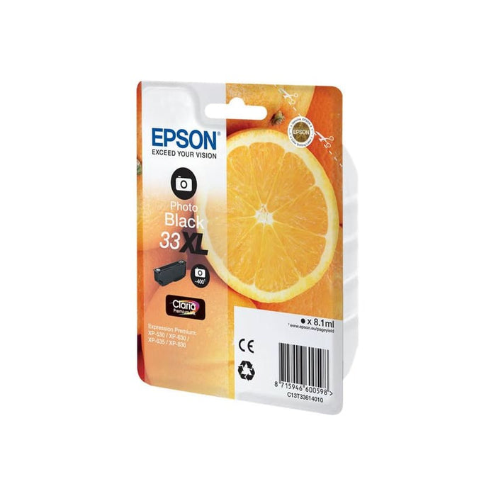 Epson Tinte C13T33614010, 33XL, Black Foto, ca. 400 Seiten