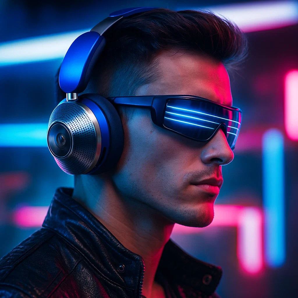 Dyson Zone Ultra Blue Over-Ear Bluetooth Headphones
